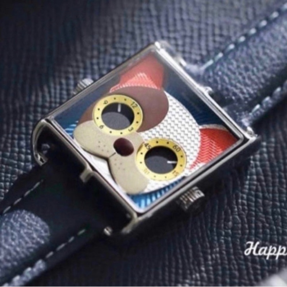 New HappieWatch Wave Goodbye To Boring Watches Vegan leather 33mm×33mm